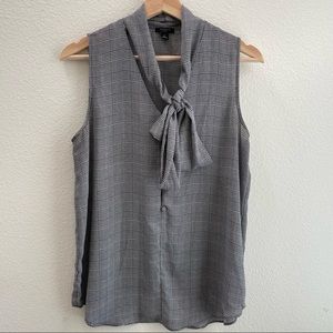 Ann Taylor office bow blouse